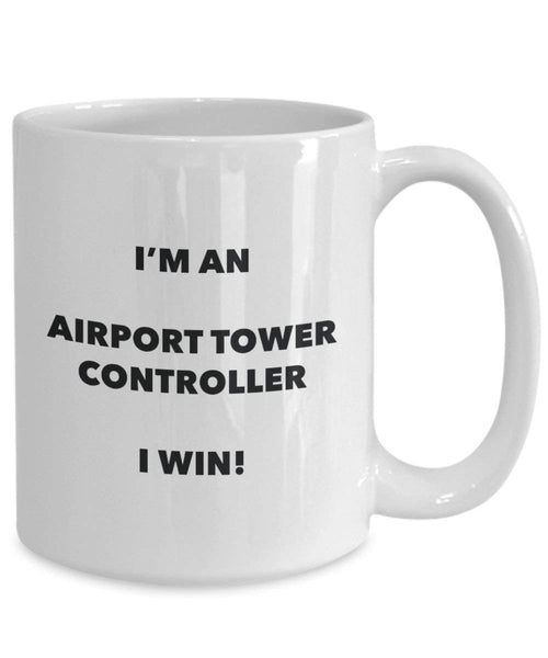 AirPort Tower controller mug – I' m An AirPort Tower controller i Win. – Funny Coffee Cup – novelty Birthday Christmas GAG regalo idea 15oz Infradito colorati estivi, con finte perline