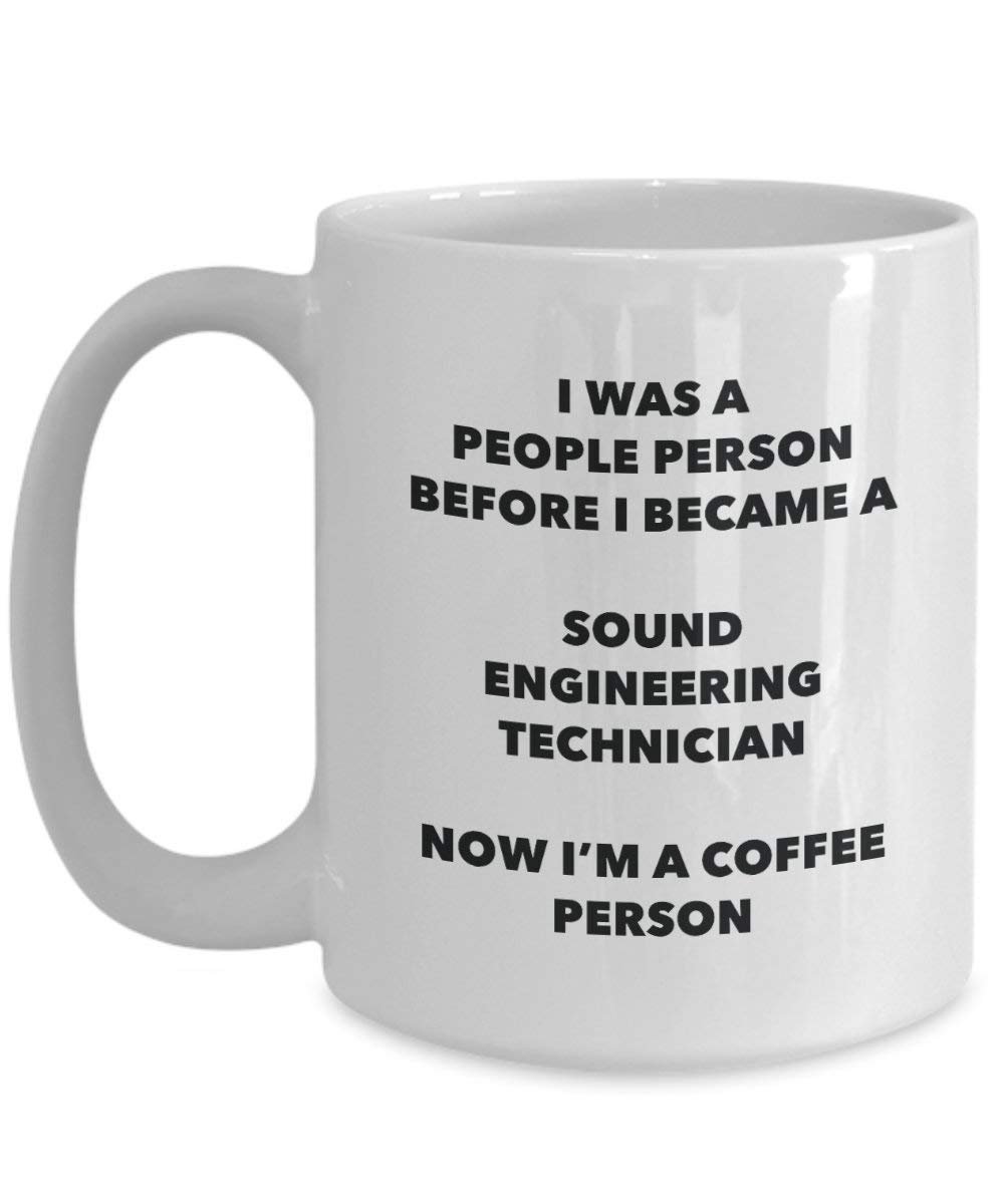 Sound Engineering Technician Kaffee Person Tasse – Funny Tee Kakao-Tasse – Geburtstag Weihnachten Kaffee Lover Cute Gag Geschenke Idee 11oz weiß