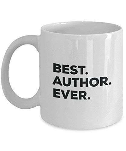 Best Author Ever Mug - Funny Coffee Cup -Thank You Appreciation for Christmas Birthday Holiday Unique Gift Ideas
