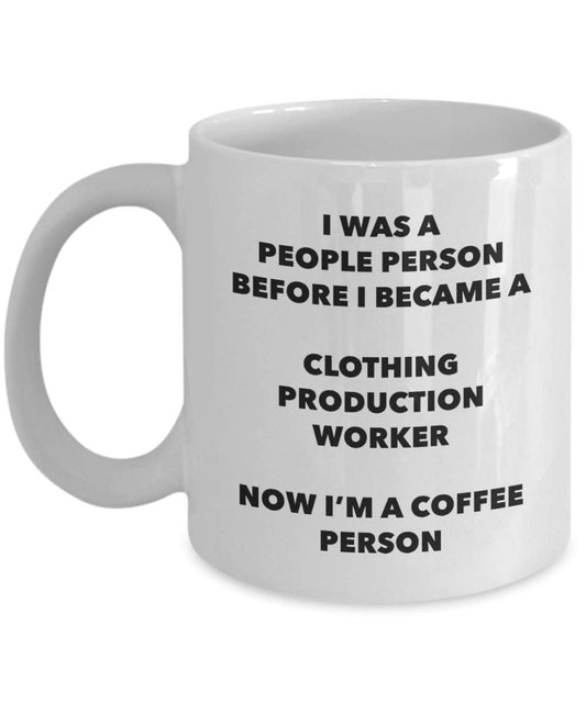 Vêtements Production Travailleur Mug – Je suis d'une Production Vêtements Travailleur I Win. – Funny Tasse à café – Idée de cadeaux de Noël d'anniversaire 11oz blanc
