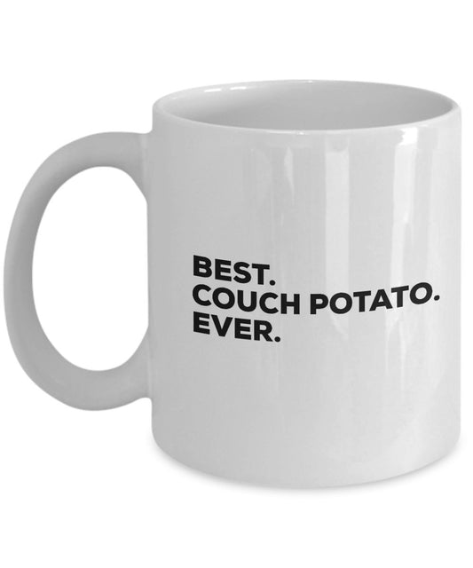 Couch Potato Mug - Couch Potato Gifts - Best Couch Potato Ever Coffee Cup For Gift Basket Set Bag - Funny Gag Gift - Tea Hot Chocolate Cocoa