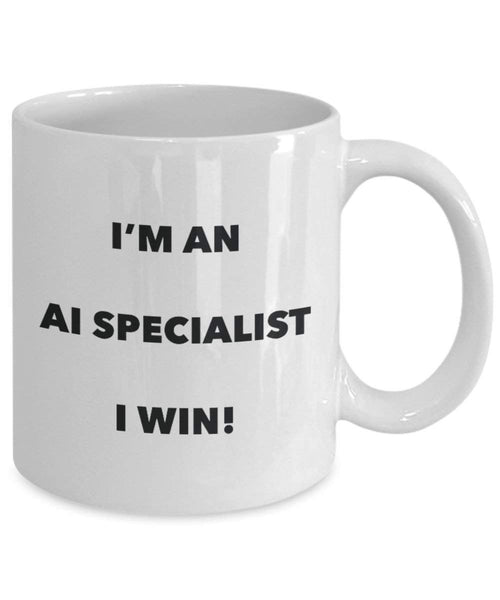 Ai Specialist Tasse – Ich bin ein AI Specialist I Win. – Funny Kaffeetasse – Neuheit Geburtstag Weihnachten Gag Geschenke Idee 15oz weiß