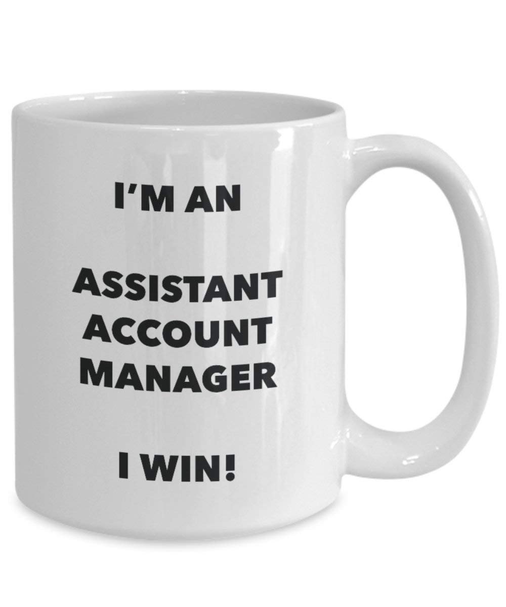 ASSISTANT Account Manager Tasse – Ich bin ein Assistant Account Manager I Win. – Funny Kaffee Tasse – Geburtstag Weihnachten Gag Geschenke Idee