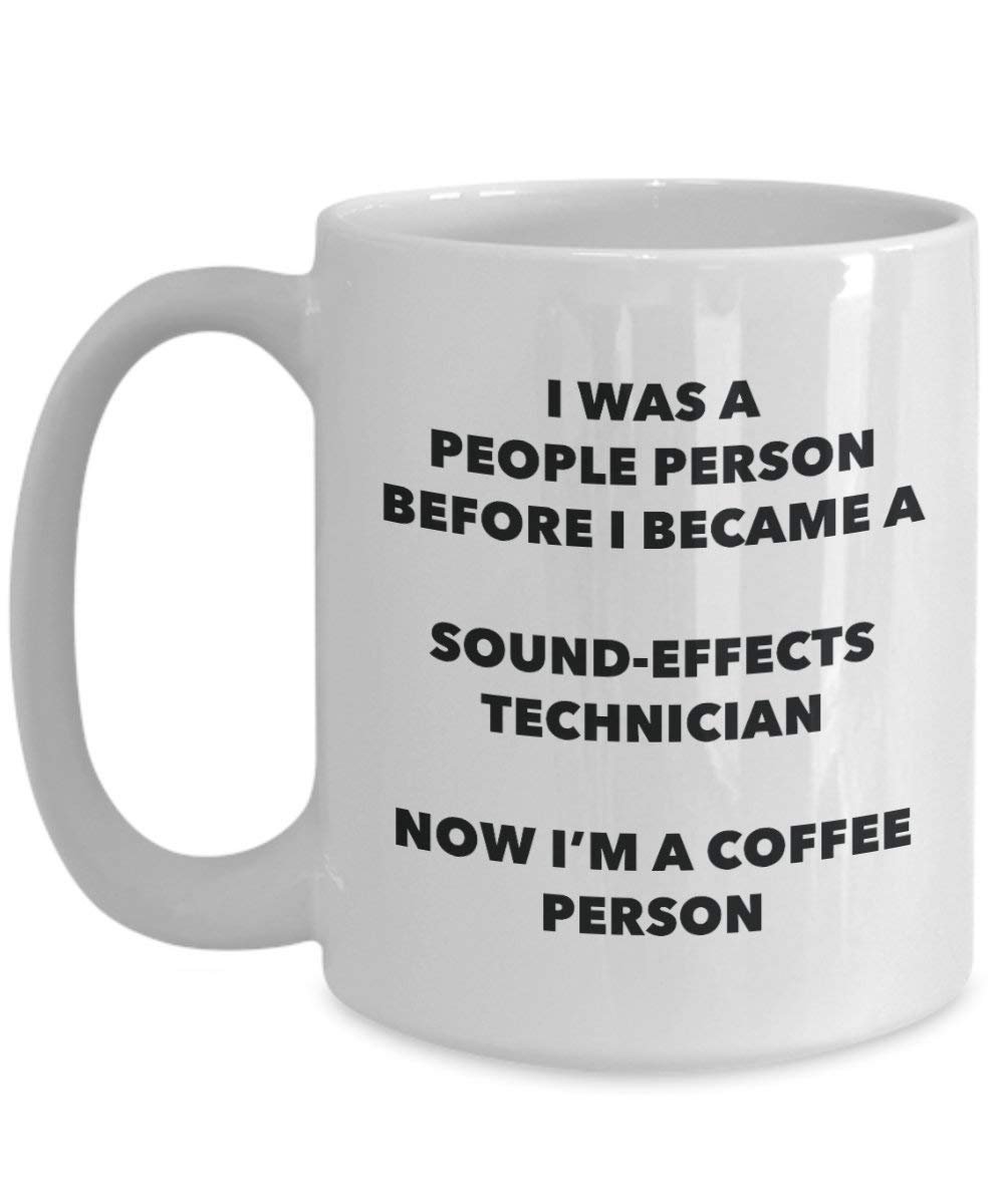 Sound-effects Technician Coffee Person Mug - Funny Tea Cocoa Cup - Birthday Christmas Coffee Lover Cute Gag Gifts Idea