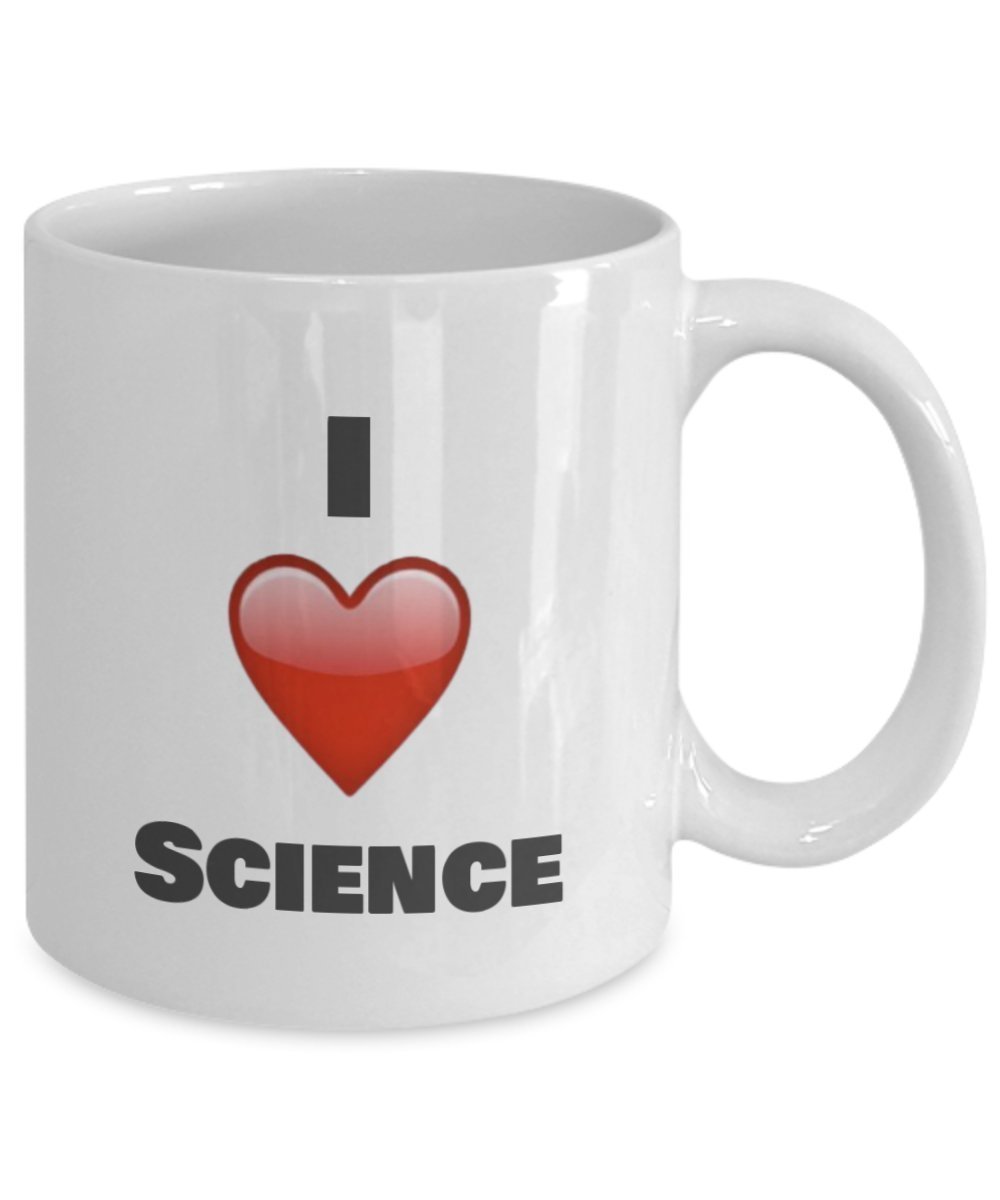 I Love Science Coffee Mug - science lover gift idea