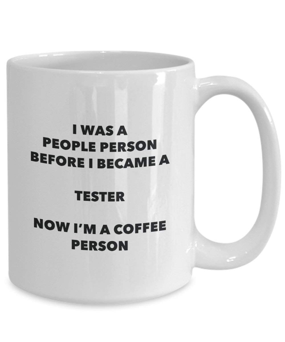 Tester Kaffee Person Tasse – Funny Tee Kakao-Tasse – Geburtstag Weihnachten Kaffee Lover Cute Gag Geschenke Idee