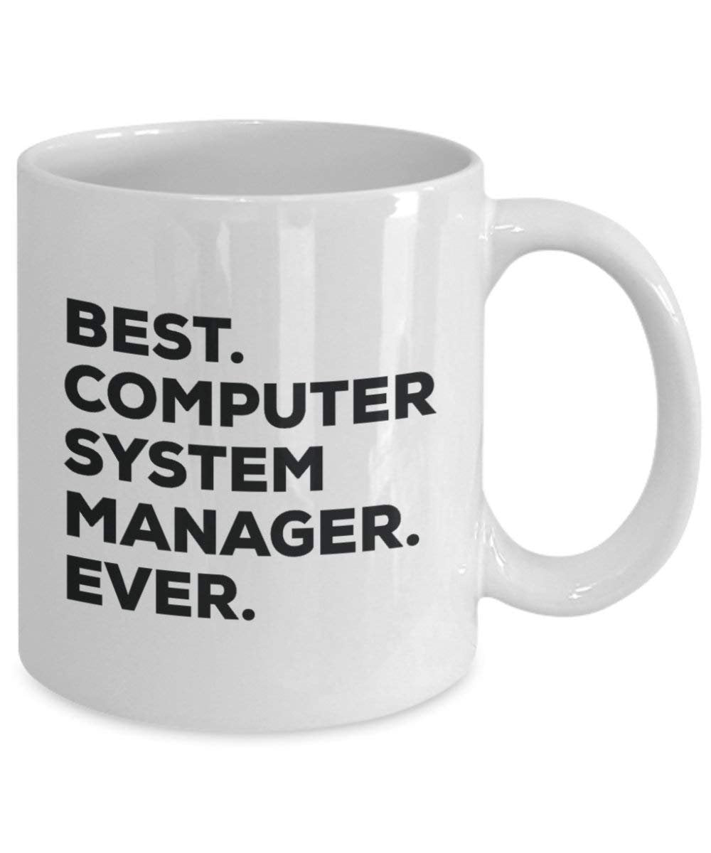 Best Computer System Manager Ever Mug - Funny Coffee Cup -Thank You Appreciation For Christmas Birthday Holiday Unique Gift Ideas