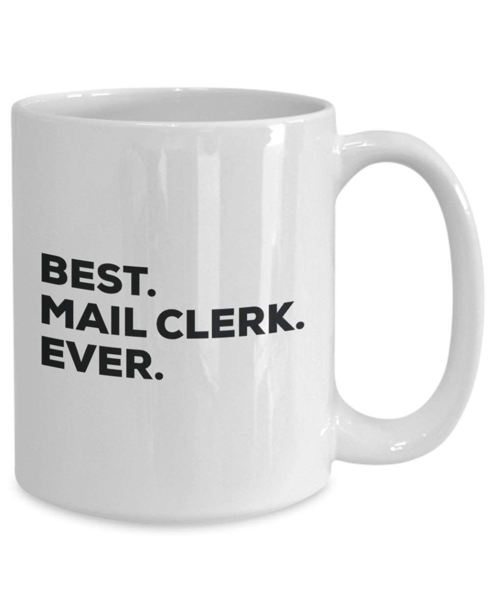 Best Mail Clerk Ever Tasse, Funny Coffee Cup – Thank You Anerkennung für Weihnachten Geburtstag Urlaub Einzigartiges Geschenk Ideen