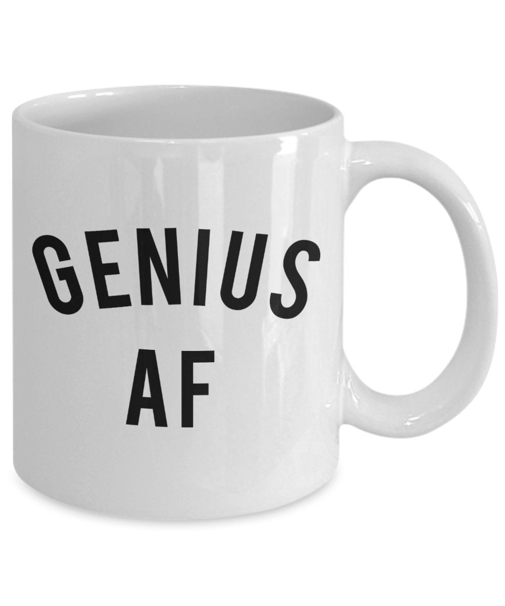 Genius af Mug - Divertente tazza da tè caldo cacao - novità regalo di compleanno 15oz Infradito colorati estivi, con finte perline