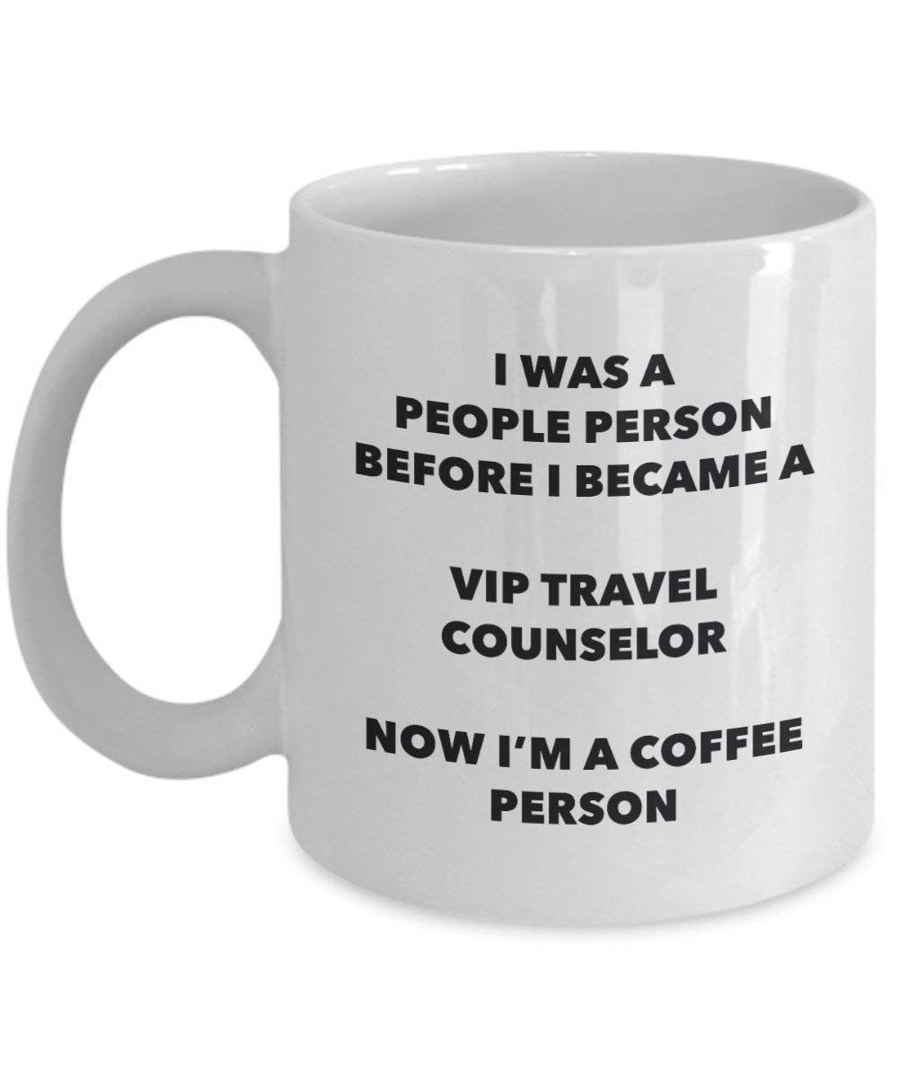 Vip Travel Counselor Coffee Person Mug - Funny Tea Cocoa Cup - Birthday Christmas Coffee Lover Cute Gag Gifts Idea