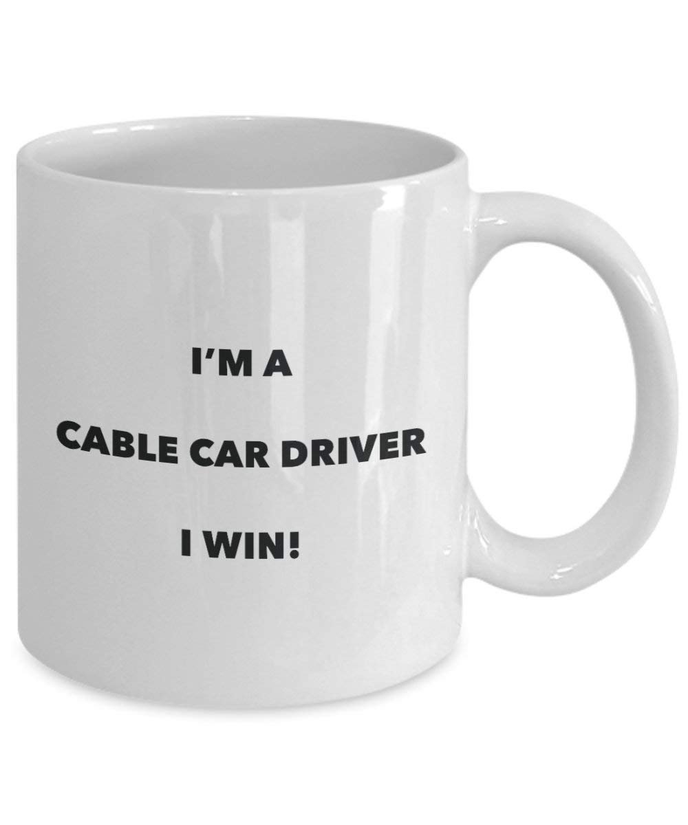 Kabel Auto Fahrer Tasse – I 'm a Kabel Auto Treiber I Win. – Funny Kaffeetasse – Neuheit Geburtstag Weihnachten Gag Geschenke Idee