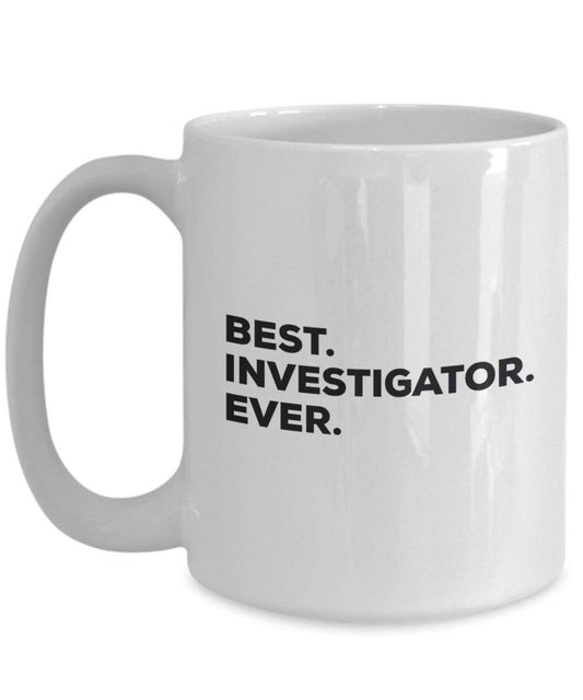 Best Investigator Ever mug – Funny Coffee Cup – Thank You Appreciation idee regalo per Natale festa di compleanno unico 15oz Infradito colorati estivi, con finte perline