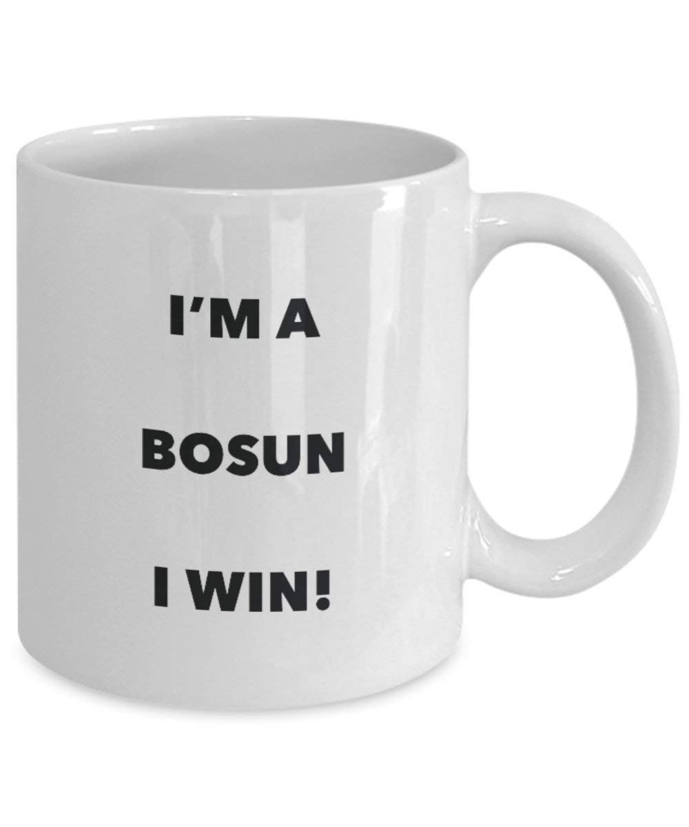NAVY Pattern Bosun Tasse – I 'm a Navy Pattern Bosun I Win. – Funny Kaffeetasse – Neuheit Geburtstag Weihnachten Gag Geschenke Idee