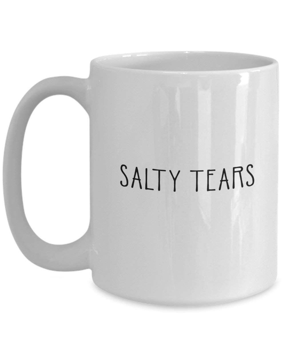 Salty Tears Mug - Funny Tea Hot Cocoa Coffee Cup - Novelty Birthday Christmas Anniversary Gag Gifts Idea
