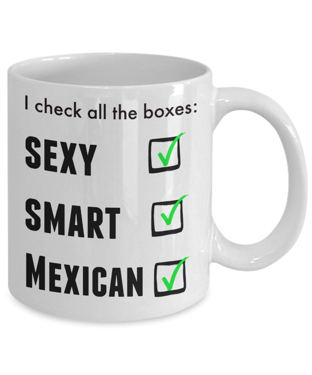 Lustige Tasse mit mexikanischem Stolz für Männer oder Frauen – I Am Proud Novelty Love Cup