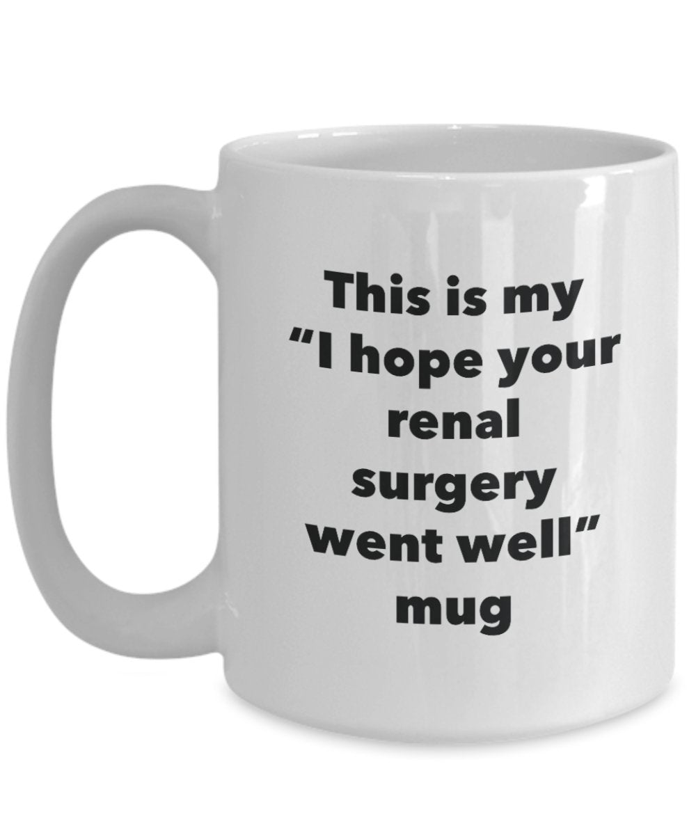 This is My "I Hope Your Renal Surgery Went Well" Mug - Funny Tea Hot Cocoa Coffee Cup - Novelty Birthday Christmas Anniversary Gag Gifts Idea