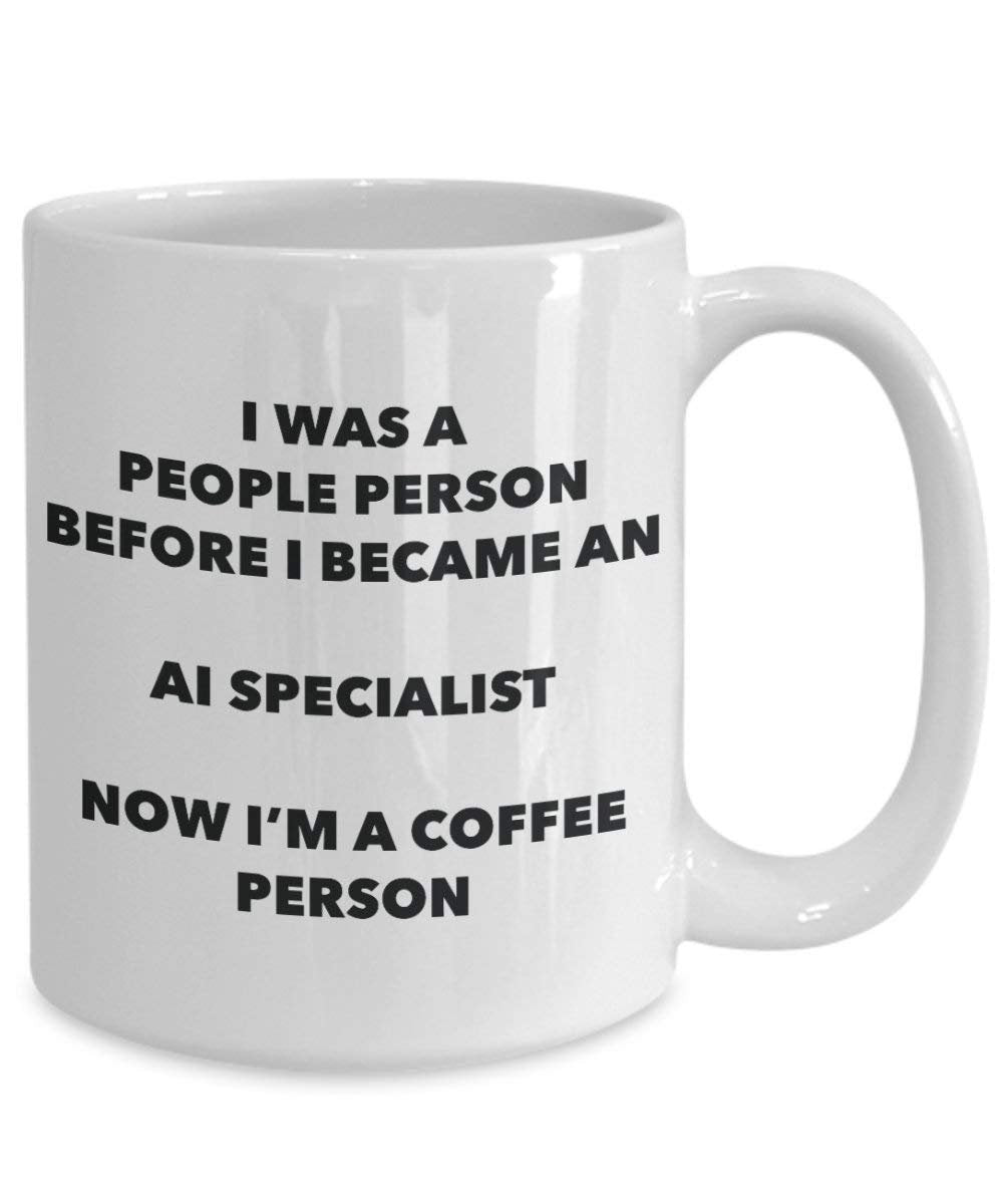 AI Specialist Café personne Mug – Funny Tasse à thé de cacao – Anniversaire de Noël amateur de café mignon Gag Gifts Idée 11oz blanc