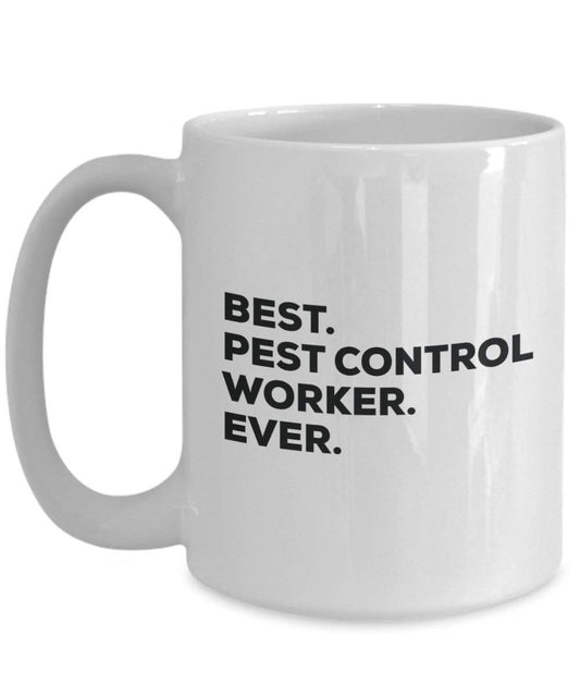 Best Pest Control Worker Ever mug – Funny Coffee Cup – Thank You Appreciation idee regalo per Natale festa di compleanno unico 11oz Infradito colorati estivi, con finte perline