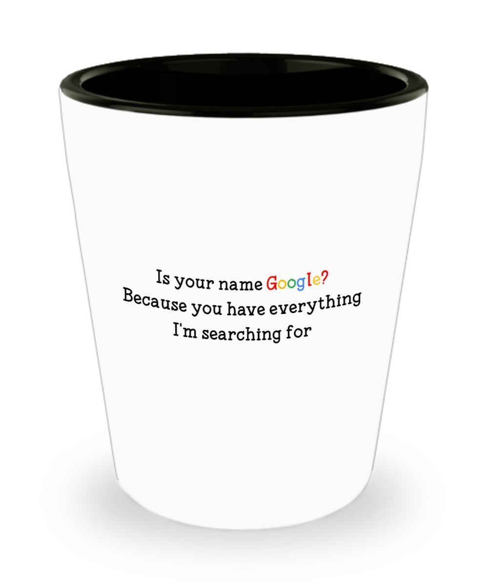 Funny Love Pun Shot Glasses , Pick Up Lines - Novelty Birthday Gifts Idea