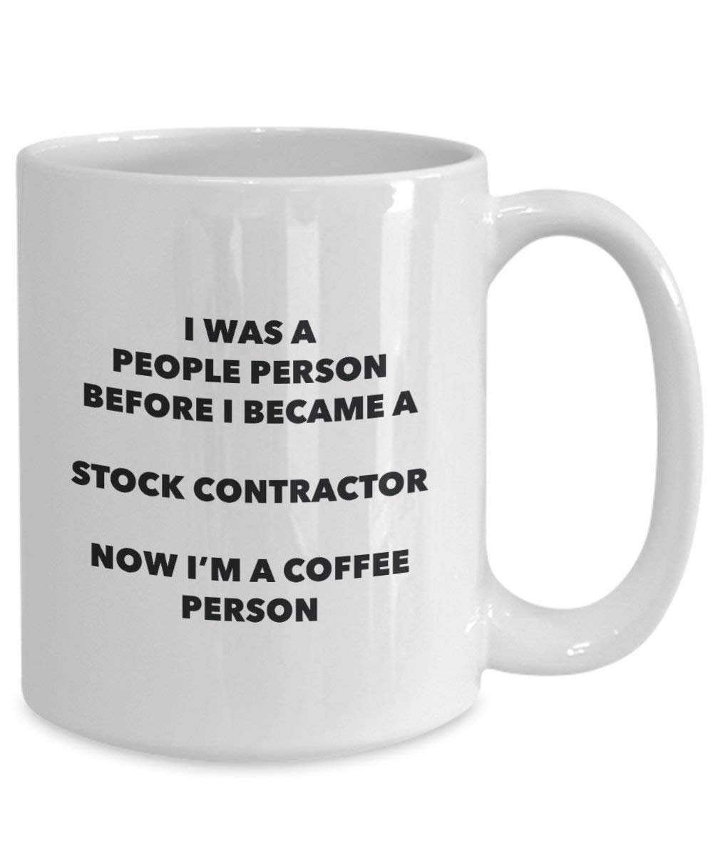 Stock Contractor Coffee Person Mug - Funny Tea Cocoa Cup - Birthday Christmas Coffee Lover Cute Gag Gifts Idea