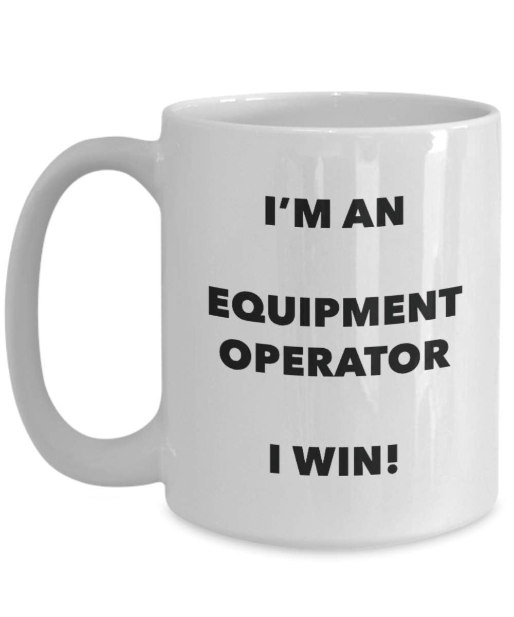 I' m An Equipment Operator tazza i Win – Funny Coffee Cup – novelty Birthday Christmas GAG regalo idea 11oz Infradito colorati estivi, con finte perline