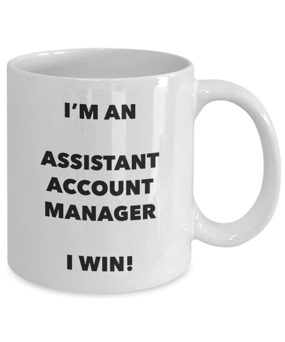 ASSISTANT Account Manager Tasse – Ich bin ein Assistant Account Manager I Win. – Funny Kaffee Tasse – Geburtstag Weihnachten Gag Geschenke Idee