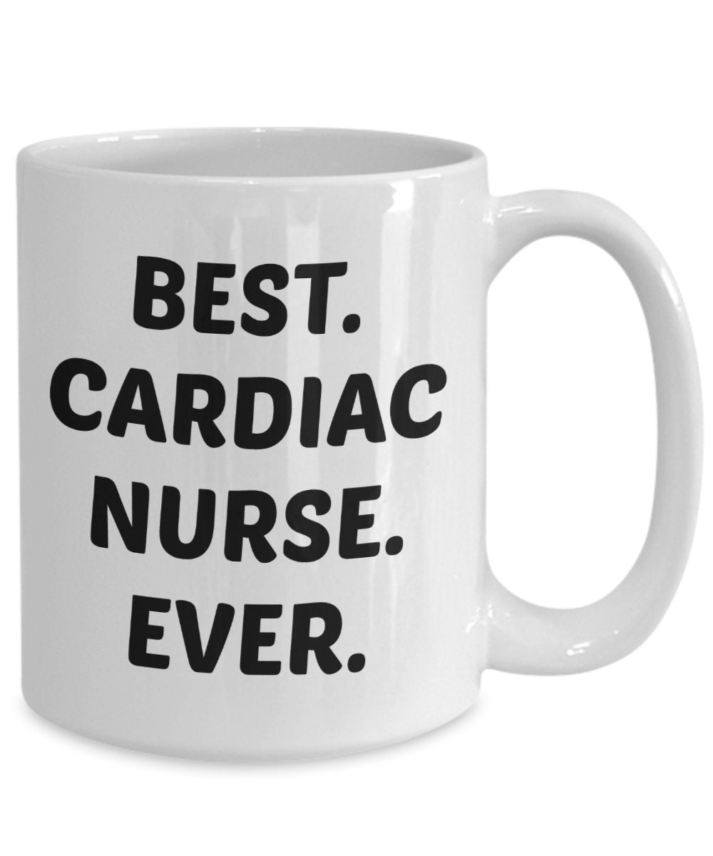 Cardiac Nurse Mug - Best Cardiac Nurse Ever - Funny Tea Hot Cocoa Coffee Cup - Birthday Christmas Gag Gifts Idea