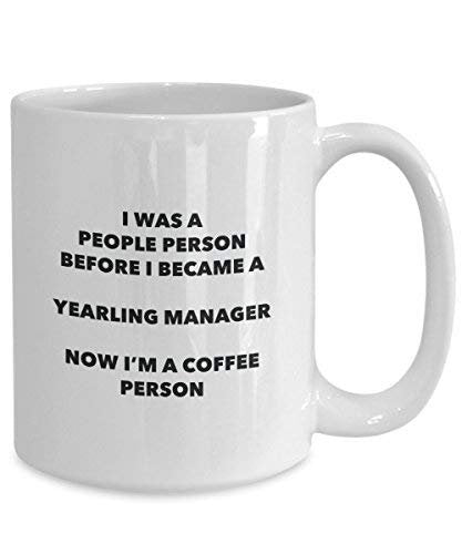Yearling Manager Coffee Person Mug - Funny Tea Cocoa Cup - Birthday Christmas Coffee Lover Cute Gag Gifts Idea