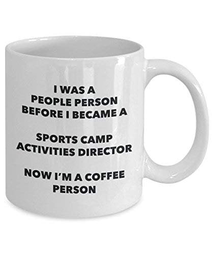 Sports Camp Activities Director Coffee Person Mug - Funny Tea Cocoa Cup - Birthday Christmas Coffee Lover Cute Gag Gifts Idea