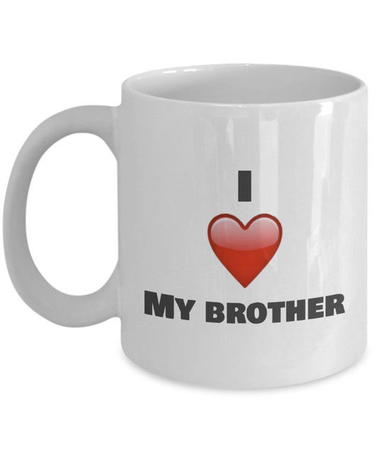 I Love My Brother coffee Mug - gift ideas brother