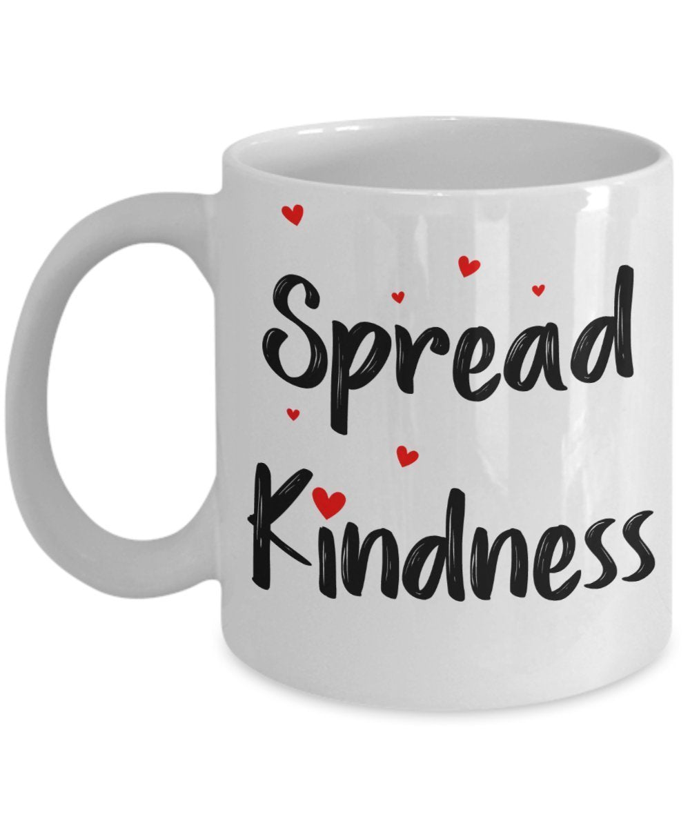 Spread Kindness Mug - Funny Tea Hot Cocoa Coffee Cup - Novelty Birthday Christmas Anniversary Gag Gifts Idea