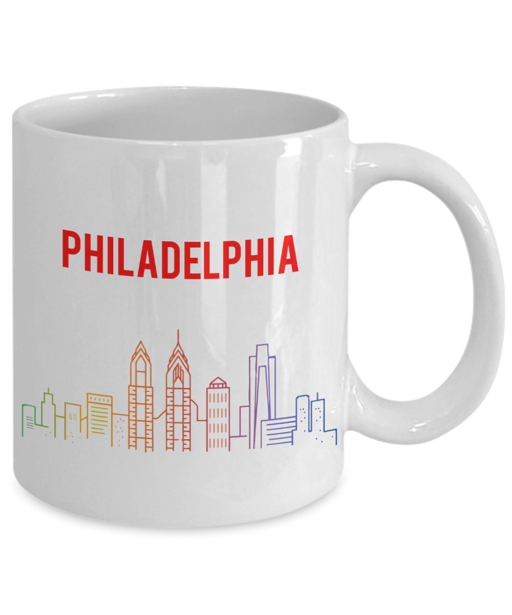 Philadelphia Mug - Funny Tea Hot Cocoa Coffee Cup - Novelty Birthday Christmas Anniversary Gag Gifts Idea