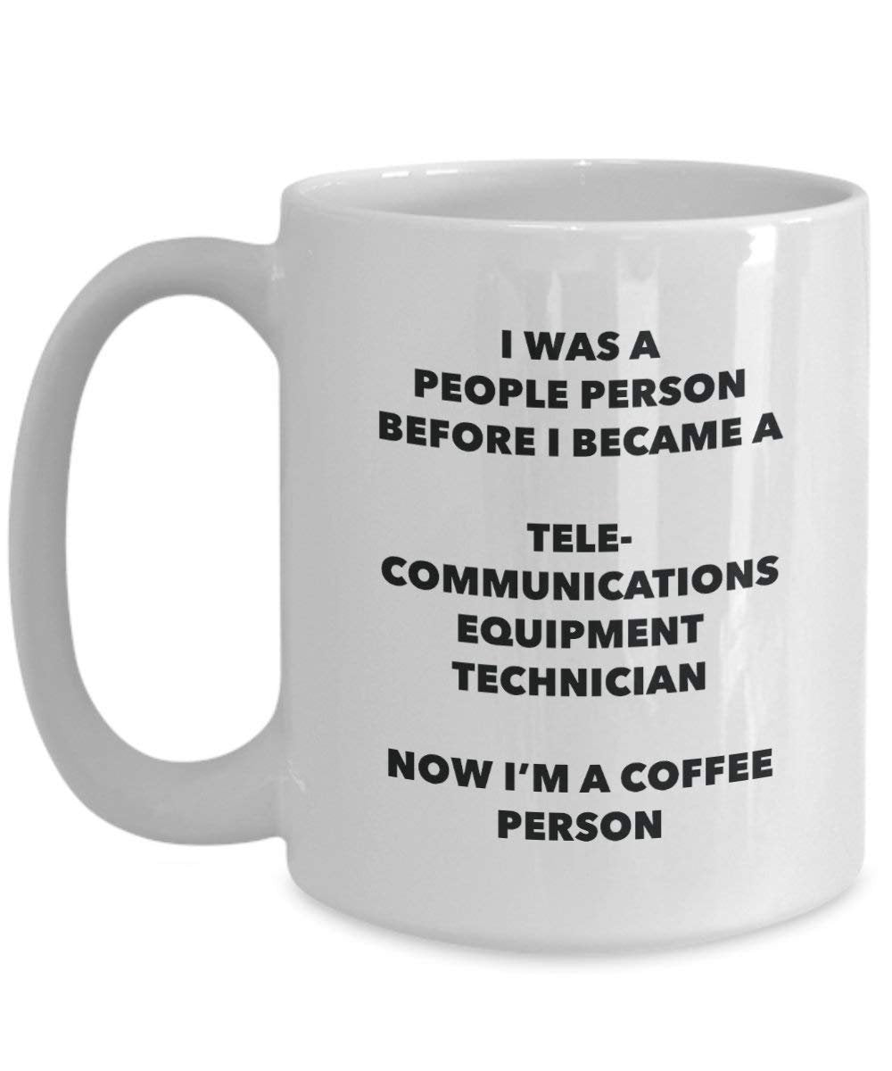 Telecommunications Equipment Technician cacao persona – Tazza da tè caffè tazza – Birthday Christmas Coffee Lover cute GAG regalo idea 11oz Infradito colorati estivi, con finte perline
