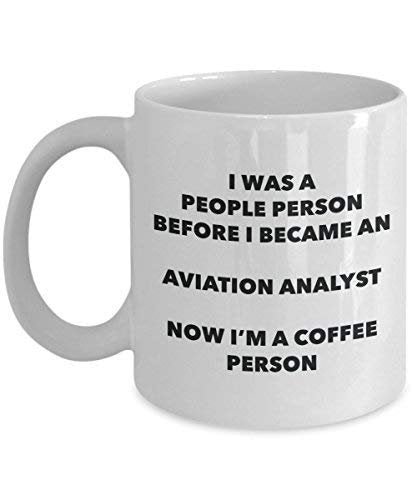 Aviation Analyst Coffee Person Mug - Funny Tea Cocoa Cup - Birthday Christmas Coffee Lover Cute Gag Gifts Idea