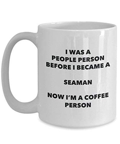 Seaman Coffee Person Mug - Funny Tea Cocoa Cup - Birthday Christmas Coffee Lover Cute Gag Gifts Idea