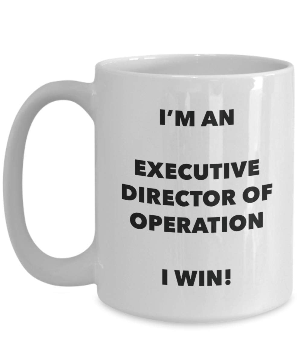 I' m An amministratore di funzionamento tazza i Win – Funny Coffee Cup – novelty Birthday Christmas GAG regalo idea 11oz Infradito colorati estivi, con finte perline