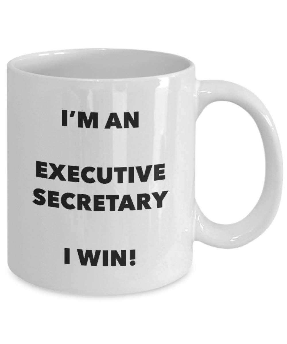 I' m An Executive Secretary mug i Win – Funny Coffee Cup – novelty Birthday Christmas GAG regalo idea 11oz Infradito colorati estivi, con finte perline