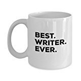Writers Gifts - Mug - Best Writer Ever Coffee Cup - Inspiration Writers Block - For Women Men Young Teens Kids - Birthday Fun Cool Unique - A Funny