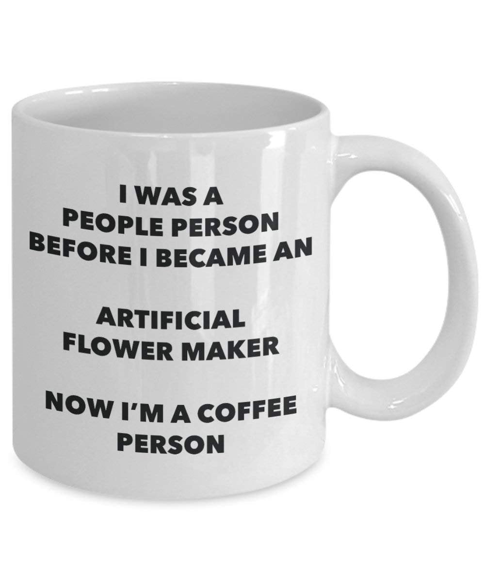 Artificial Flower Maker Coffee Person Mug - Funny Tea Cocoa Cup - Birthday Christmas Coffee Lover Cute Gag Gifts Idea