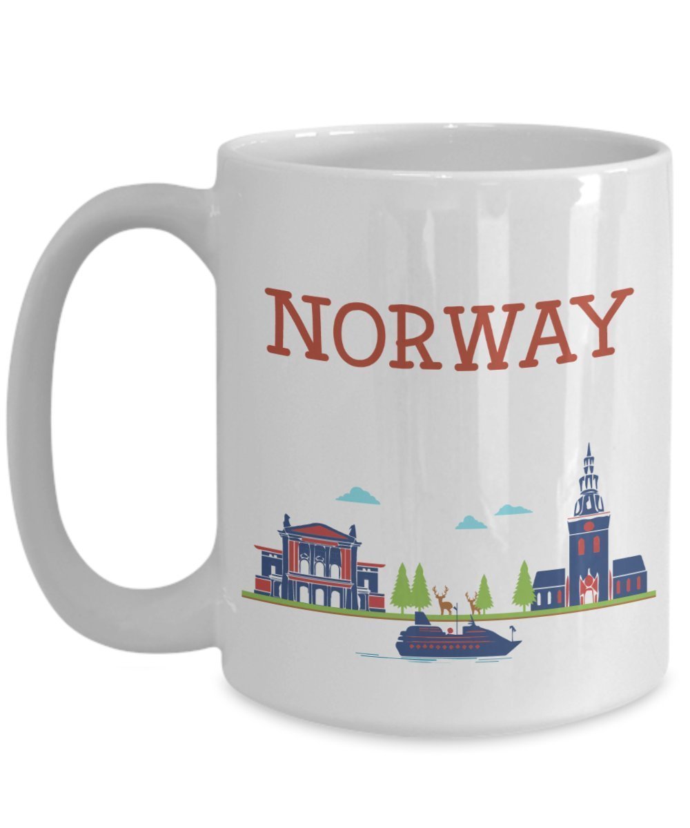 Norway Mug - Funny Tea Hot Cocoa Coffee Cup - Novelty Birthday Christmas Anniversary Gag Gifts Idea