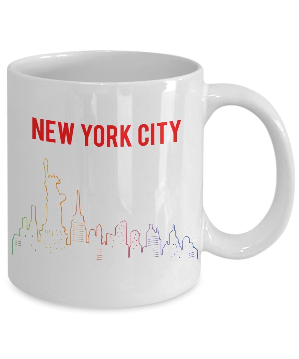 New York City Mug - Funny Tea Hot Cocoa Coffee Cup - Novelty Birthday Christmas Anniversary Gag Gifts Idea