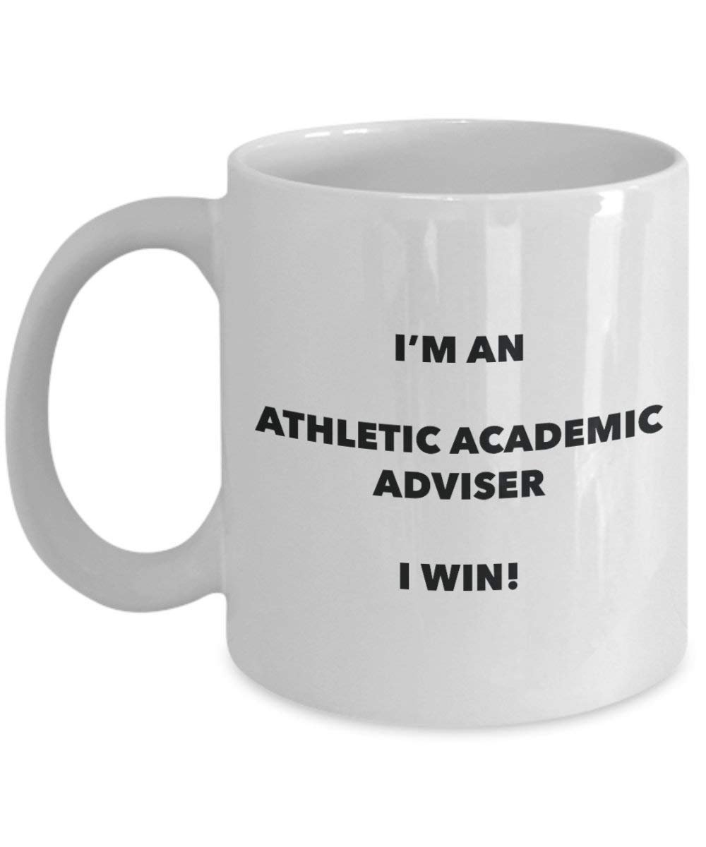Athletic Akademischer Berater Tasse – Ich bin ein Athletic Akademischer Berater I Win. – Funny Kaffeetasse – Neuheit Geburtstag Weihnachten Gag Geschenke Idee