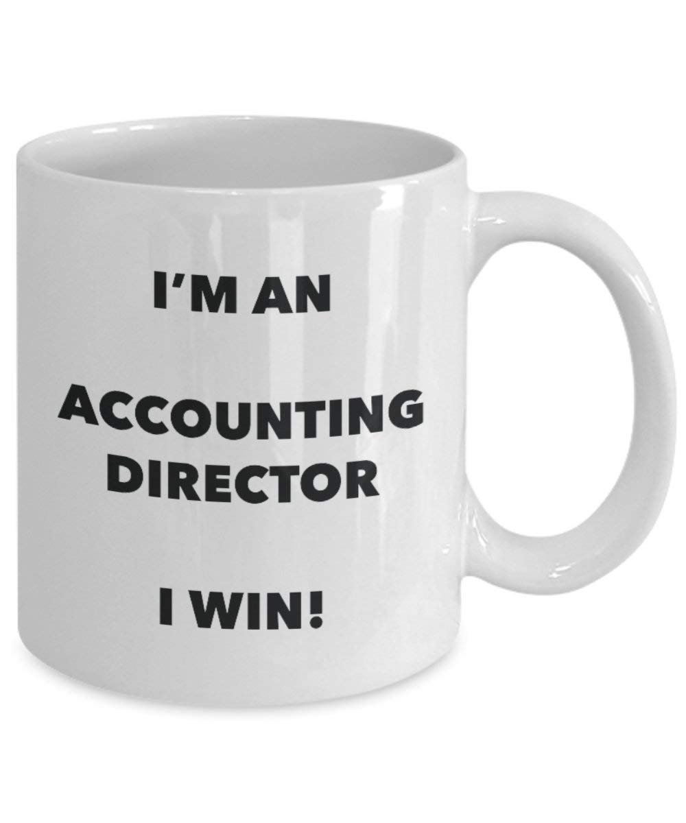ACCOUNTING Director Tasse – Ich bin ein Accounting Director I Win. – Funny Kaffeetasse – Neuheit Geburtstag Weihnachten Gag Geschenke Idee 11oz weiß