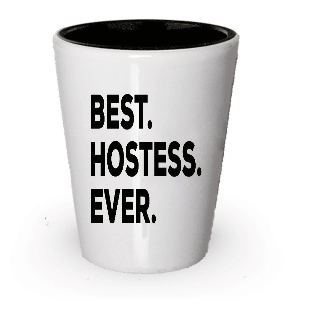 Hostess Shot Glass - Hostess Gifts For Women Men - Ideas For Gift Bags Set Box Basket - Baby Shower Wedding Bridal Christmas BBQ 4th Of July - Perfect Funny Inexpensive Themed Thank You (2)