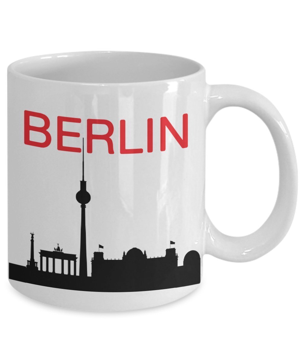 Berlin Reisebecher – Lustige Tee-Heiß-Kaffeetasse – Neuheit Geburtstag Weihnachten Jahrestag Gag Geschenk Idee