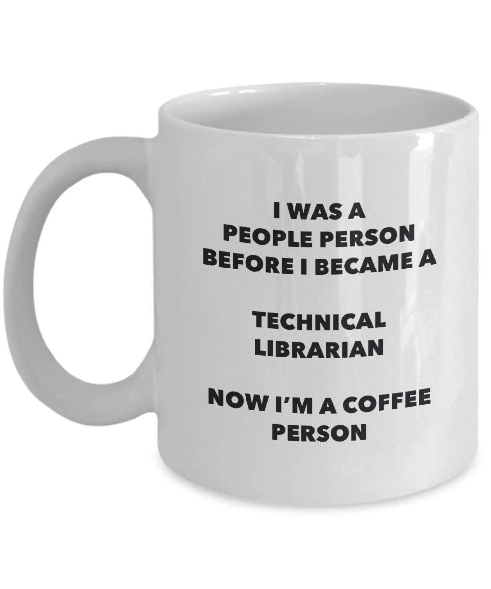 Technische Bibliothekar Kaffee Person Tasse – Funny Tee Kakao-Tasse – Geburtstag Weihnachten Kaffee Lover Cute Gag Geschenke Idee