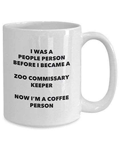 Zoo Commissary Keeper Coffee Person Mug - Funny Tea Cocoa Cup - Birthday Christmas Coffee Lover Cute Gag Gifts Idea