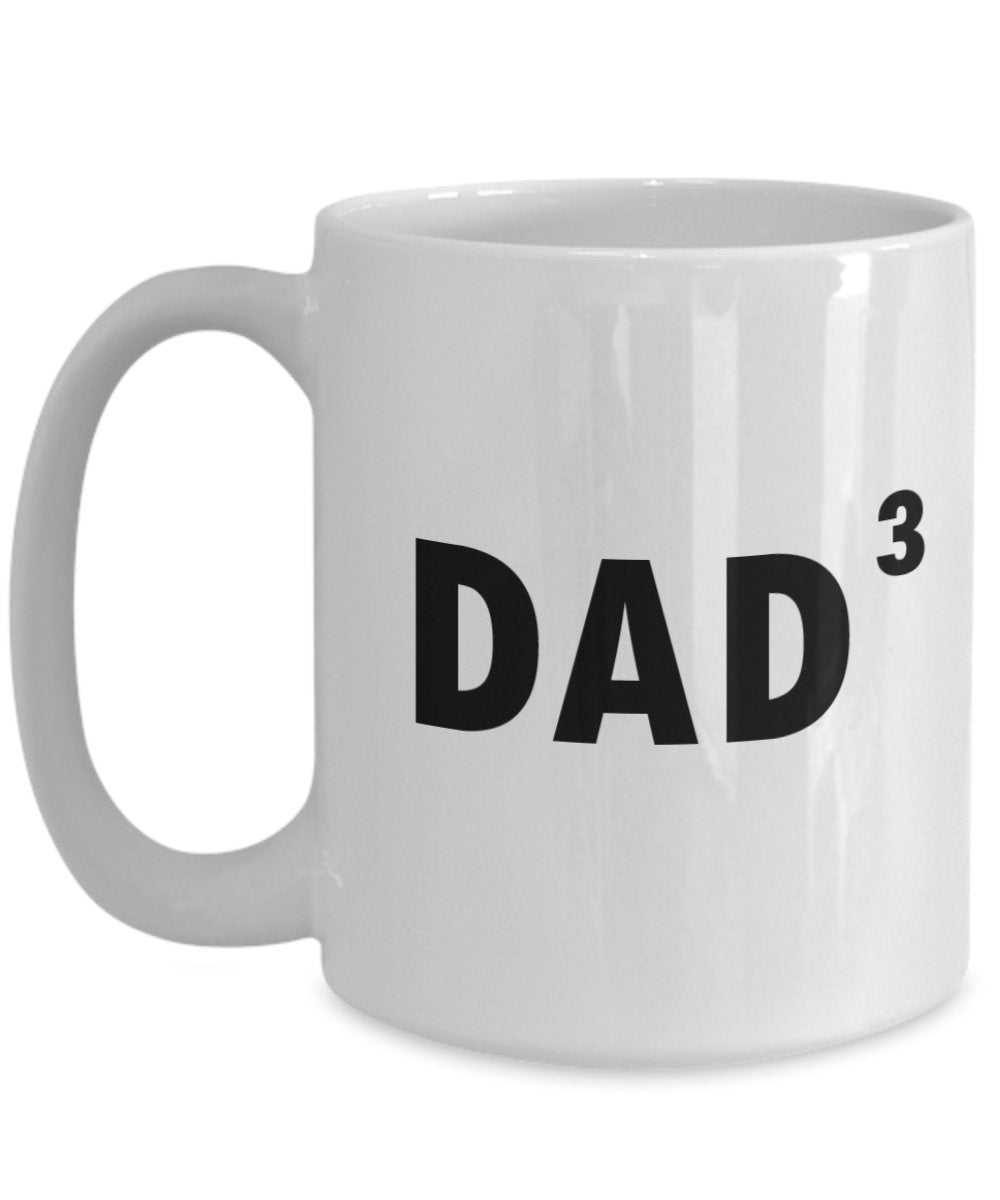 Dad Cubed Mug - Funny Tea Hot Cocoa Coffee Cup - Novelty Birthday Christmas Anniversary Gag Gifts Idea