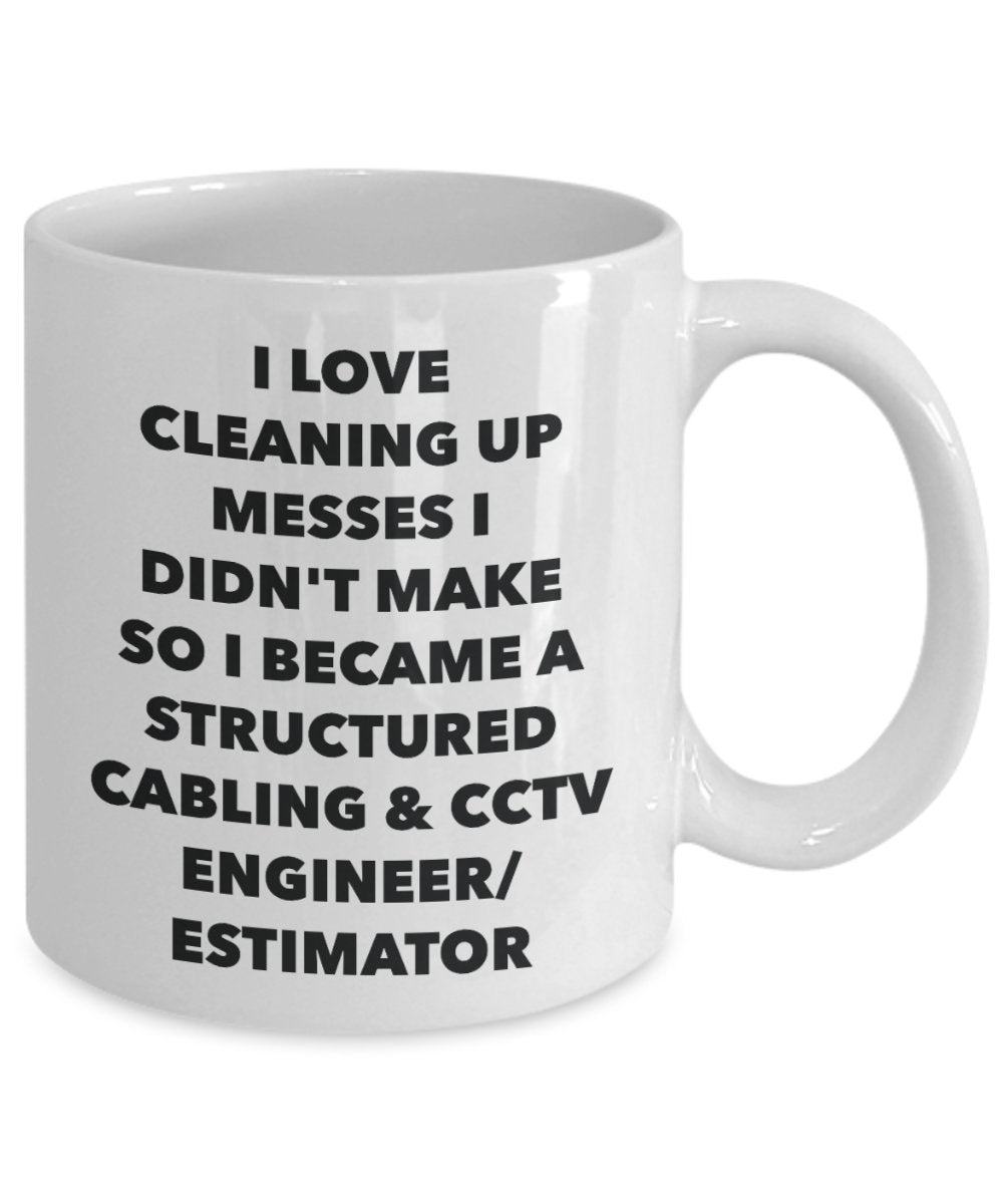 I Became a Structured Cabling & Cctv Engineer/estimator Mug - Funny Tea Hot Cocoa Coffee Cup - Novelty Birthday Christmas Anniversary Gag Gifts Idea