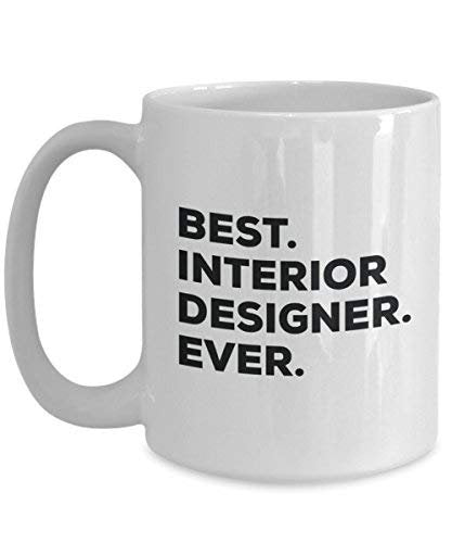 Best interior designer Ever mug – Funny Coffee Cup – Thank You Appreciation idee regalo per Natale festa di compleanno unico 11oz Infradito colorati estivi, con finte perline